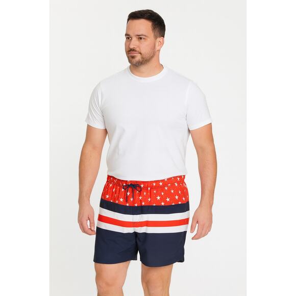 Laguna Men's Stars & Stripes Volley Swim Trunks - Size Medium (NWT) - Picture 1 of 7